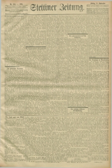 Stettiner Zeitung. 1903, Nr. 213 (11 September)