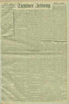 Stettiner Zeitung. 1903, Nr. 223 (23 September)