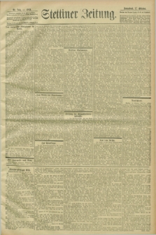 Stettiner Zeitung. 1903, Nr. 244 (17 Oktober)