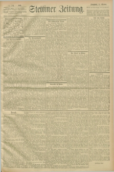 Stettiner Zeitung. 1903, Nr. 256 (31 Oktober)