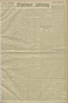 Stettiner Zeitung. 1903, Nr. 263 (8 November)