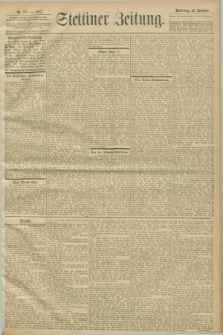 Stettiner Zeitung. 1903, Nr. 277 (26 November)