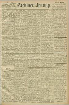Stettiner Zeitung. 1903, Nr. 278 (27 November)