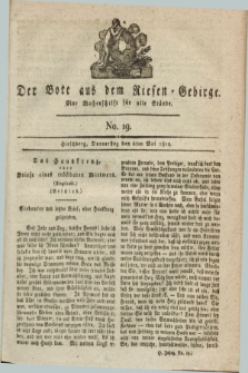 Der Bote aus dem Riesen-Gebirge : eine Wochenschrift für alle Stände. Jg.7, No. 19 (6 Mai 1819) + dod.