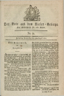 Der Bote aus dem Riesen-Gebirge : eine Wochenschrift für alle Stände. Jg.7, No. 32 (5 August 1819)