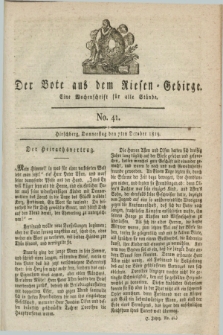 Der Bote aus dem Riesen-Gebirge : eine Wochenschrift für alle Stände. Jg.7, No. 41 (7 October 1819)