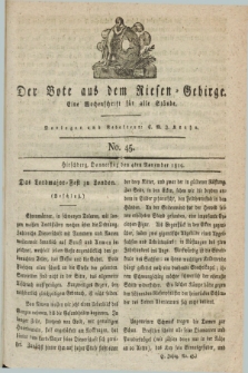 Der Bote aus dem Riesen-Gebirge : eine Wochenschrift für alle Stände. Jg.7, No. 45 (4 November 1819)