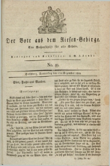 Der Bote aus dem Riesen-Gebirge : eine Wochenschrift für alle Stände. Jg.7, No. 49 (2 Dezember 1819)