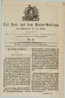 Der Bote aus dem Riesen-Gebirge : eine Wochenschrift für alle Stände. Jg.7, No. 50 (9 Dezember 1819)