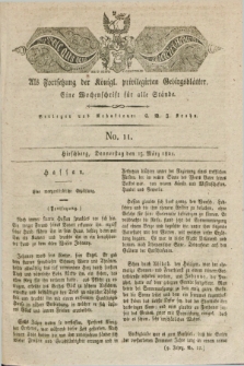 Der Bote aus dem Riesen-Gebirge : als Fortsetzung der Königl. privilegirten Gebirgsblätter : eine Wochenschrift für alle Stände. Jg.9, No. 11 (15 März 1821) + dod.