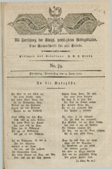 Der Bote aus dem Riesen-Gebirge : als Fortsetzung der Königl. privilegirten Gebirgsblätter : eine Wochenschrift für alle Stände. Jg.9, No. 24 (14 Juny 1821) + dod.