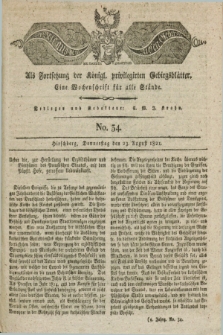 Der Bote aus dem Riesen-Gebirge : als Fortsetzung der Königl. privilegirten Gebirgsblätter : eine Wochenschrift für alle Stände. Jg.9, No. 34 (23 August 1821) + dod.