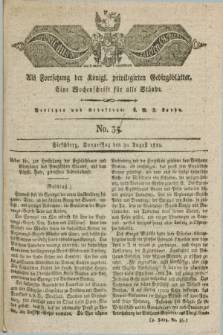Der Bote aus dem Riesen-Gebirge : als Fortsetzung der Königl. privilegirten Gebirgsblätter : eine Wochenschrift für alle Stände. Jg.9, No. 35 (30 August 1821) + dod.