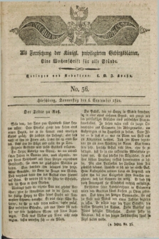 Der Bote aus dem Riesen-Gebirge : als Fortsetzung der Königl. privilegirten Gebirgsblätter : eine Wochenschrift für alle Stände. Jg.9, No. 36 (6 September 1821) + dod.