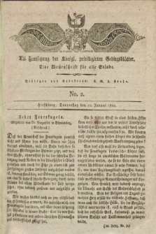 Der Bote aus dem Riesen-Gebirge : als Fortsetzung der Königl. privilegirten Gebirgsblätter : eine Wochenschrift für alle Stände. Jg.10, No. 2 (10 Januar 1822) + dod.