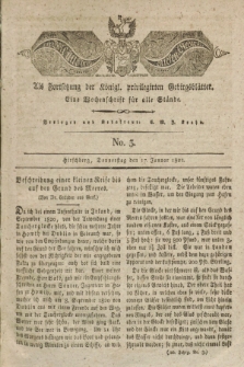Der Bote aus dem Riesen-Gebirge : als Fortsetzung der Königl. privilegirten Gebirgsblätter : eine Wochenschrift für alle Stände. Jg.10, No. 3 (17 Januar 1822) + dod.