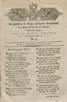 Der Bote aus dem Riesen-Gebirge : als Fortsetzung der Königl. privilegirten Gebirgsblätter : eine Wochenschrift für alle Stände. Jg.10, No. 9 (28 Februar 1822) + dod.