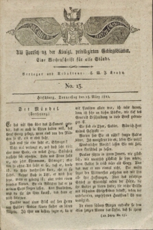 Der Bote aus dem Riesen-Gebirge : als Fortsetzung der Königl. privilegirten Gebirgsblätter : eine Wochenschrift für alle Stände. Jg.10, No. 13 (28 März 1822) + dod.