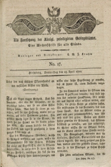 Der Bote aus dem Riesen-Gebirge : als Fortsetzung der Königl. privilegirten Gebirgsblätter : eine Wochenschrift für alle Stände. Jg.10, No. 17 (25 April 1822) + dod.