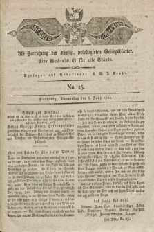 Der Bote aus dem Riesen-Gebirge : als Fortsetzung der Königl. privilegirten Gebirgsblätter : eine Wochenschrift für alle Stände. Jg.10, No. 23 (6 Juni 1822) + dod.