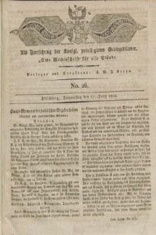 Der Bote aus dem Riesen-Gebirge : als Fortsetzung der Königl. privilegirten Gebirgsblätter : eine Wochenschrift für alle Stände. Jg.10, No. 26 (27 Juni 1822) + dod.