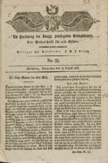Der Bote aus dem Riesen-Gebirge : als Fortsetzung der Königl. privilegirten Gebirgsblätter : eine Wochenschrift für alle Stände. Jg.10, No. 33 (15 August 1822) + dod.