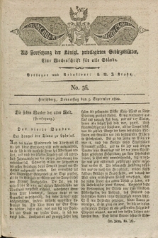 Der Bote aus dem Riesen-Gebirge : als Fortsetzung der Königl. privilegirten Gebirgsblätter : eine Wochenschrift für alle Stände. Jg.10, No. 36 (5 September 1822) + dod.