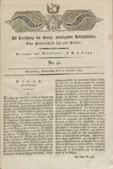Der Bote aus dem Riesen-Gebirge : als Fortsetzung der Königl. privilegirten Gebirgsblätter : eine Wochenschrift für alle Stände. Jg.10, No. 41 (10 October 1822) + dod. + wkładka
