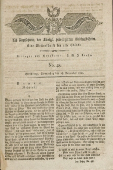 Der Bote aus dem Riesen-Gebirge : als Fortsetzung der Königl. privilegirten Gebirgsblätter : eine Wochenschrift für alle Stände. Jg.10, No. 48 (28 November 1822) + dod.