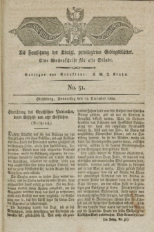 Der Bote aus dem Riesen-Gebirge : als Fortsetzung der Königl. privilegirten Gebirgsblätter : eine Wochenschrift für alle Stände. Jg.10, No. 51 (19 December 1822) + dod.