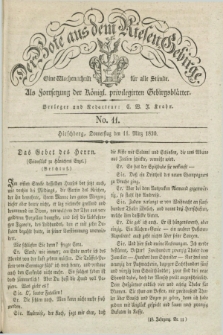 Der Bote aus dem Riesen-Gebirge : als Fortsetzung der Königl. privilegirten Gebirgsblätter : eine Wochenschrift für alle Stände. Jg.18, No. 11 (11 März 1830) + dod.