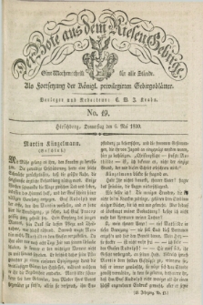 Der Bote aus dem Riesen-Gebirge : als Fortsetzung der Königl. privilegirten Gebirgsblätter : eine Wochenschrift für alle Stände. Jg.18, No. 19 (6 Mai 1830) + dod.