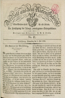 Der Bote aus dem Riesen-Gebirge : als Fortsetzung der Königl. privilegirten Gebirgsblätter : eine Wochenschrift für alle Stände. Jg.18, No. 27 (1 Juli 1830) + dod.