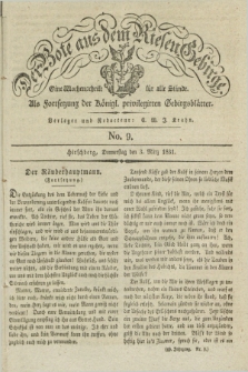 Der Bote aus dem Riesen-Gebirge : als Fortsetzung der Königl. privilegirten Gebirgsblätter : eine Wochenschrift für alle Stände. Jg.19, No. 9 (3 März 1831) + dod.