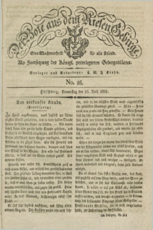Der Bote aus dem Riesen-Gebirge : als Fortsetzung der Königl. privilegirten Gebirgsblätter : eine Wochenschrift für alle Stände. Jg.19, No. 16 (21 April 1831) + dod.