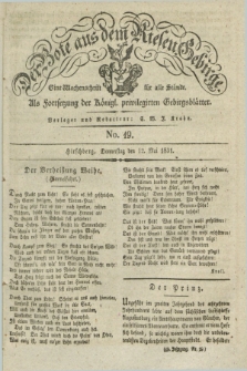 Der Bote aus dem Riesen-Gebirge : als Fortsetzung der Königl. privilegirten Gebirgsblätter : eine Wochenschrift für alle Stände. Jg.19, No. 19 (12 Mai 1831) + dod.