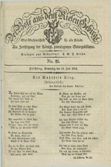 Der Bote aus dem Riesen-Gebirge : als Fortsetzung der Königl. privilegirten Gebirgsblätter : eine Wochenschrift für alle Stände. Jg.19, No. 25 (23 Juni 1831) + dod.
