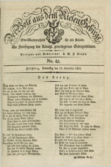 Der Bote aus dem Riesen-Gebirge : als Fortsetzung der Königl. privilegirten Gebirgsblätter : eine Wochenschrift für alle Stände. Jg.19, No. 45 (10 November 1831) + dod.