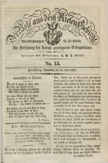 Der Bote aus dem Riesen-Gebirge : als Fortsetzung der Königl. privilegirten Gebirgsblätter : eine Wochenschrift für alle Stände. Jg.21, No. 15 (11 April 1833) + dod.