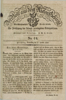 Der Bote aus dem Riesen-Gebirge : als Fortsetzung der Königl. privilegirten Gebirgsblätter : eine Wochenschrift für alle Stände. Jg.21, No. 44 (31 October 1833) + dod.