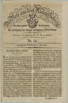 Der Bote aus dem Riesen-Gebirge : als Fortsetzung der Königl. privilegirten Gebirgsblätter : eine Wochenschrift für alle Stände. Jg.22, No. 11 (13 März 1834) + dod.