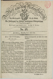 Der Bote aus dem Riesen-Gebirge : als Fortsetzung der Königl. privilegirten Gebirgsblätter : eine Wochenschrift für alle Stände. Jg.22, No. 27 (3 Juli 1834) + dod.