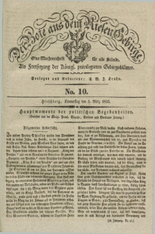 Der Bote aus dem Riesen-Gebirge : als Fortsetzung der Königl. privilegirten Gebirgsblätter : eine Wochenschrift für alle Stände. Jg.23, No. 10 (5 März 1835) + dod.