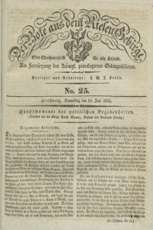 Der Bote aus dem Riesen-Gebirge : als Fortsetzung der Königl. privilegirten Gebirgsblätter : eine Wochenschrift für alle Stände. Jg.23, No. 25 (18 Juni 1835) + dod.