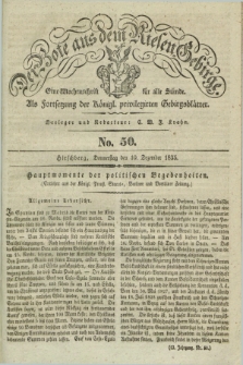 Der Bote aus dem Riesen-Gebirge : als Fortsetzung der Königl. privilegirten Gebirgsblätter : eine Wochenschrift für alle Stände. Jg.23, No. 50 (10 Dezember 1835) + dod.