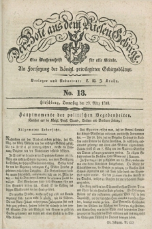 Der Bote aus dem Riesen-Gebirge : als Fortsetzung der Königl. privilegirten Gebirgsblätter : eine Wochenschrift für alle Stände. Jg.26, No. 13 (29 März 1838) + dod.