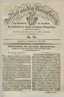 Der Bote aus dem Riesen-Gebirge : als Fortsetzung der Königl. privilegirten Gebirgsblätter : eine Wochenschrift für alle Stände. Jg.27, No. 18 (2 Mai 1839) + dod.