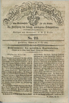 Der Bote aus dem Riesen-Gebirge : als Fortsetzung der Königl. privilegirten Gebirgsblätter : eine Wochenschrift für alle Stände. Jg.27, No. 22 (29 Mai 1839) + dod.