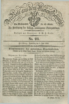 Der Bote aus dem Riesen-Gebirge : als Fortsetzung der Königl. privilegirten Gebirgsblätter : eine Wochenschrift für alle Stände. Jg.27, No. 23 (6 Juni 1839) + dod.