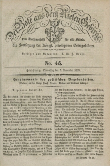 Der Bote aus dem Riesen-Gebirge : als Fortsetzung der Königl. privilegirten Gebirgsblätter : eine Wochenschrift für alle Stände. Jg.27, No. 45 (7 November 1839) + dod.